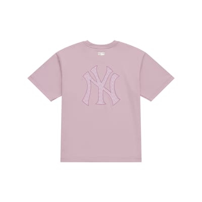 MLB Korte Mouw Unisex Koppel Zonbescherming T-shirt Vintage Logo Sport Casual Tee L heldere ube kleur