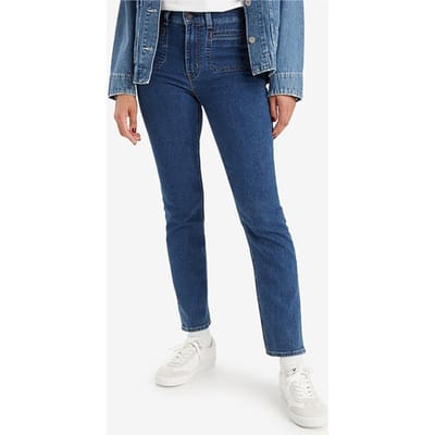 Levi's 724 Straight Jeans Blue Maat: W25L30 | Straight Jeans Outlet | Dames | Blauw