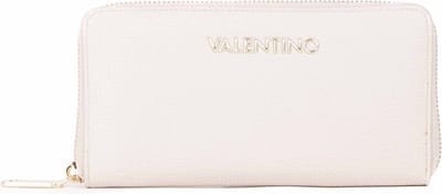 VALENTINO Portemonnee Stereo Re Zip Around Wallet Ecru Beige