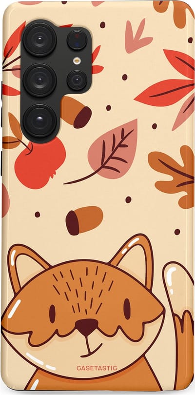 Casetastic hoesje geschikt voor Samsung Galaxy S25 Ultra - Dubbellaagse bescherming - Boskat op avontuur - Fashion Case - Zand Terracotta Rood