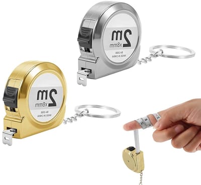 Tape Measure 2 Meters - Mini Meetlint, Retractable Metalen Meetlat voor Naaien, DIY en Thuisgebruik, Perfect voor Kantoor en Creatieve Projecten