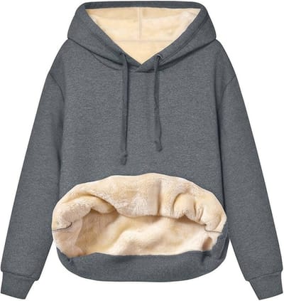 Hoodie Deken - Warme Trui Dames - Truien Dames - Fleece Trui - Winter - Wollen Trui Dames - Deken Met Mouwen - Hoodie Blanket - Grijs - Maat XL