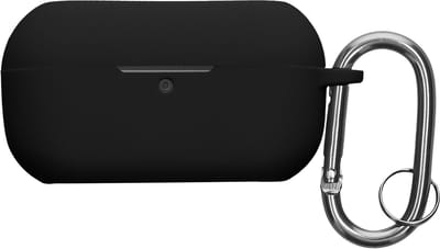 kwmobile cover voor oordopjes case - geschikt voor Technics EAH-AZ100 - Trendy beschermhoes draadloze oordopjes in zwart