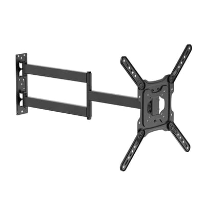 Wolff Mount |TV Muurbeugel – Draaibaar en Kantelbaar – Voor 32 tot 65 inch Televisies – 30 kg Draagvermogen – Extra Ver Uitschuifbaar (72cm) – VESA 400x400 Koop TiP!