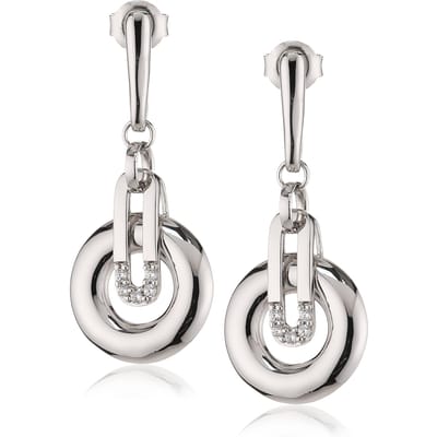 Orphelia Vrouwen 925 Sterling Zilveren Oorbellen - Zilver ZO-5143