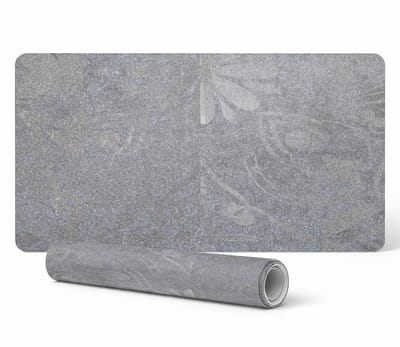 Antislip bureauonderlegger met bloemenmotief, 90x45 cm