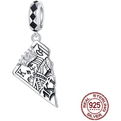 Koper Zwart Speelkaarten K Heer van Ruiten Hangers Bedeltjes Past op Originele Bedeltjes Armband Dames Zelf Maken Sieraden Cadeaus