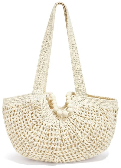 Strandtas - Effen Kleur - Gebroken Wit - Zomer - Yewang