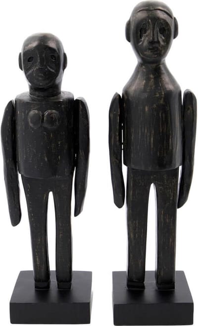 House Doctor - Kunstwerk ornament Spouses zwart