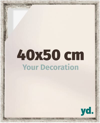 Your Decoration - Baklijst 40x50 cm - Wit Vintage - Baklijst voor Canvas - MDF - Lyon
