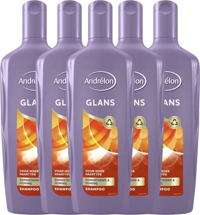 Andrelon Shampoo Glans 300ML x 5 - voordeelverpakking