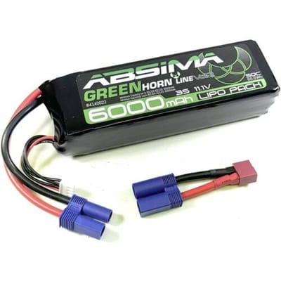 Absima LiPo accupack 11.1 V 6000 mAh Aantal cellen: 3 50 C Stick EC5 stekker