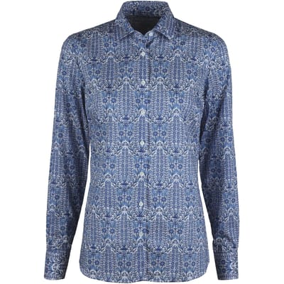 Stenströms Sofie Shirt Blue Pattern Größe: 34 | Business hemden Outlet | Damen | Blau