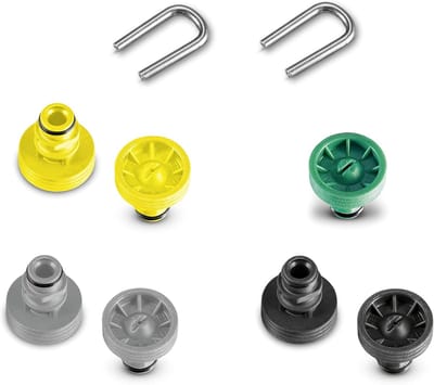 Reservemondstukken Hogedrukreiniger - Sproeikoppen Set - Terras Reinigen - Roestvrij Staal - 12.7mm