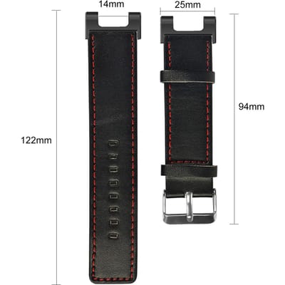 Vervangende leren horlogeband Horlogeband Compatibel met Huami Amazfit T Rex T Rex Pro Vervangende polsband zwart