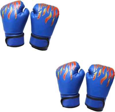 Kinder Bokshandschoenen - Sparringshandschoenen Kinderen - Kickboksen Training - Comfortabele Pasvorm - 2 Paar - Blauw