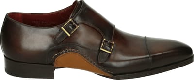 Magnanni - 25491 - GespschoenenNette herenschoenenHeren veterschoen - Kleur: Bruin - Maat: 44