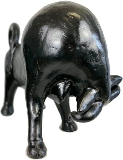 Handgemaakte stier / handgemaakte houten beeld / Indonesisch beeld
