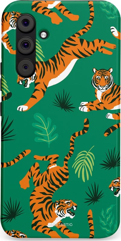 Casetastic Hoesje Geschikt voor Samsung A54 (5G) - Stijlvolle Beschermende Duo-layer Case - Oerwoudkracht