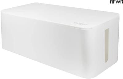 RFWR® Grote kabelbox voor kabelbeheer - 407 x 157 x 133,5 mm, wit