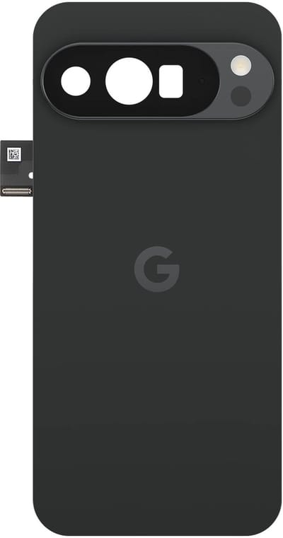 Google, Originele Batterijklep voor Google Pixel 10 Pro XL met Vooraf Geïnstalleerde Lijm, Zwart