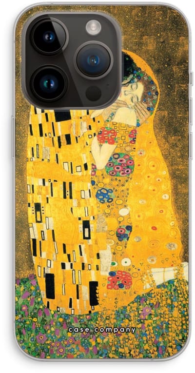 Case Company® - Hoesje geschikt voor iPhone 14 Pro hoesje - Der Kuss - Soft Cover Telefoonhoesje - Bescherming aan alle Kanten en Schermrand