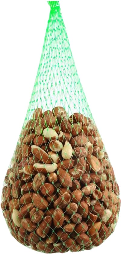 Famiflora pindanootjes in netje set van 12 x 250 g - Vogelvoer - Wintervoer vogels - Handig netje: eenvoudig op te hangen en voedertijd efficiënt gebruiken