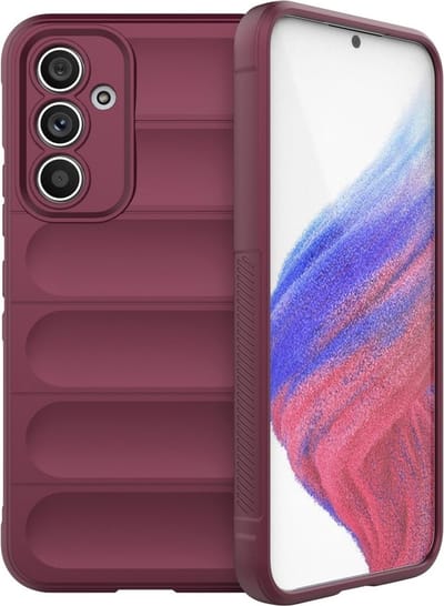 Coverup Hoesje - Geschikt voor Samsung Galaxy A54 Hoesje - Coverup Hands-On Rugged Back Cover - Bordeaux