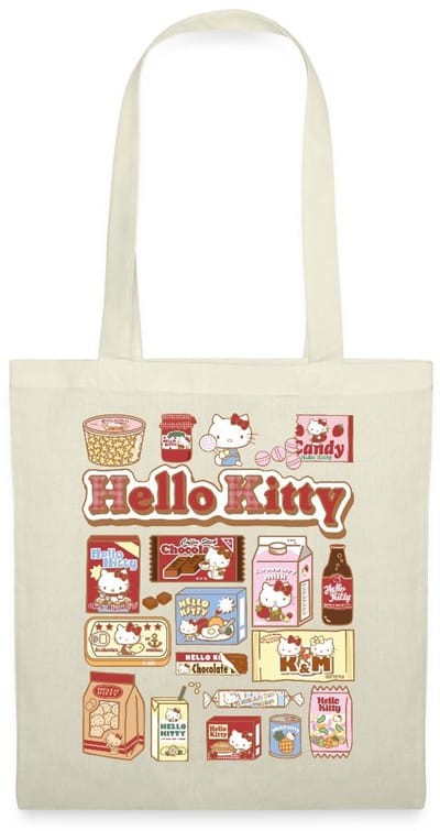 Hello Kitty Snack Collage Tas Van Stof Schoudertas