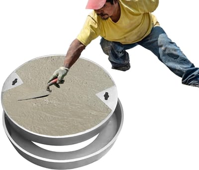 Afdekplaat Zandbak - Inspectiedeksel Riool - Onderhoud Buitenruimte - Roestvrij Staal 304 - 400 x 50 mm - Zilver