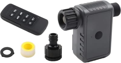 Water Timer - Irrigatie Controle - Automatisch Tuin Besproeien - Afstandsbediening tot 50m - IP55 Waterdicht - Zwart