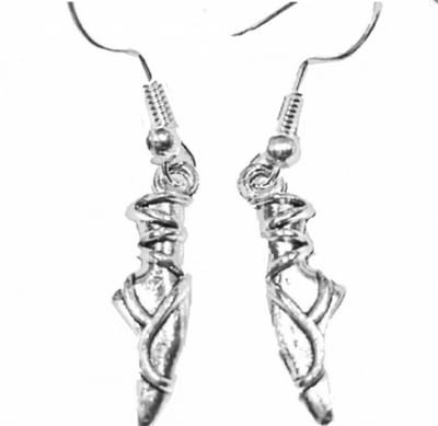Zilveren Lange oorbellen- Ballet- zilveren oorhaken - Charme Bijoux