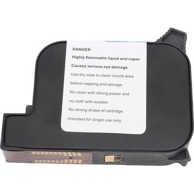 Oplosmiddelinktcartridge Hoge Adhesie 42ML Sneldrogende Inktcartridge voor 12,7 mm Handheld Inkjetprinter