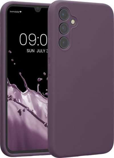 kwmobile telefoonhoesje geschikt voor Samsung Galaxy A34 5G - TPU backcover met siliconen coating - Smartphone case in Bleke iris