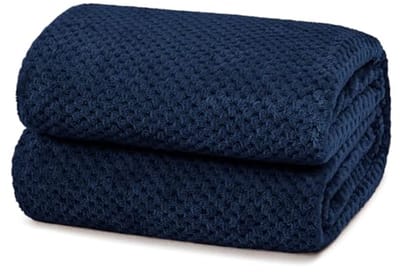Superzachte Wafelpatroon Knuffeldeken voor Bank en Bed - 130 x 170 cm