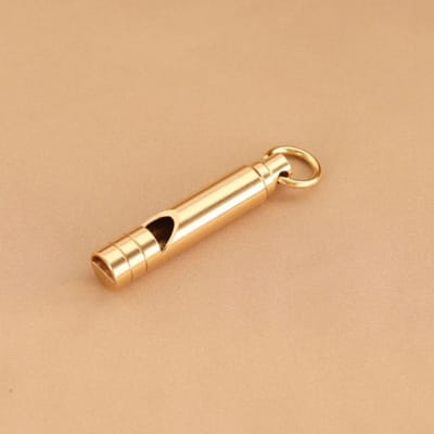 s Multifunctionele Messing Nood Survival Fluitje Draagbare Sleutelhanger Buiten Gereedschap Fluitje Voor Kamperen Wandelen