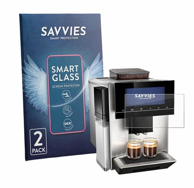 2 Stuks Savvies Screenprotector - geschikt voor Siemens EQ900 Plus TQ907DZ3 - beschermfolie glas transparant