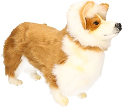 Hansa Welsh Corgie knuffel - 50 cm - realistische vormgeving - hond knuffeldier