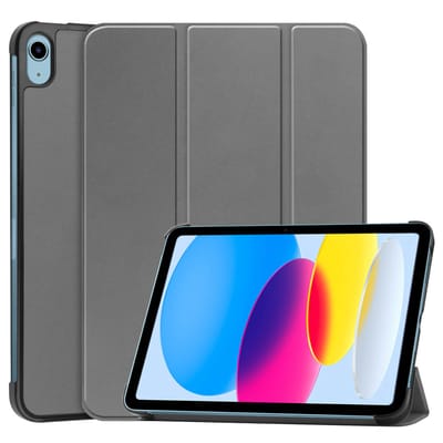 imoshion Tablet Hoes - Geschikt voor Apple iPad 11 2025 A16 / iPad 10e generatie (2022) 10.9 inch - Trifold Bookcase - Grijs