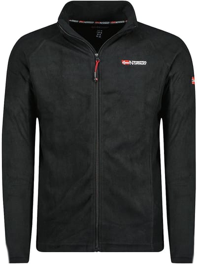 Fleece Vest Met Rits Heren Zwart Geographical Norway Tug - 4XL