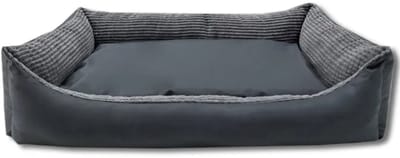 Hondenbed Kanape 100x70 cm - Comfortabel en Wasbaar Met Afneembare Hoes en Kussen, grafiet