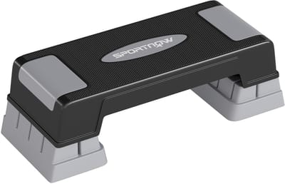 SPORTNOW - Aerobische stepper - PP, ABS - 75 x 29 x 22,5 cm - Grijs