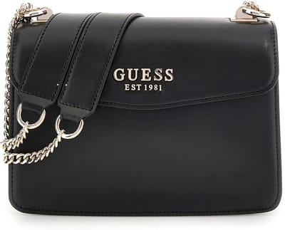 GUESS Schoudertas Evelune Convertible Xbody Flap Black Zwart