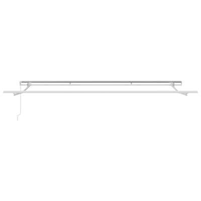 vidaXL - Uitschuifbare - luifel - Wit - 400 - × - 300 - cm - Polyester - en - Aluminium