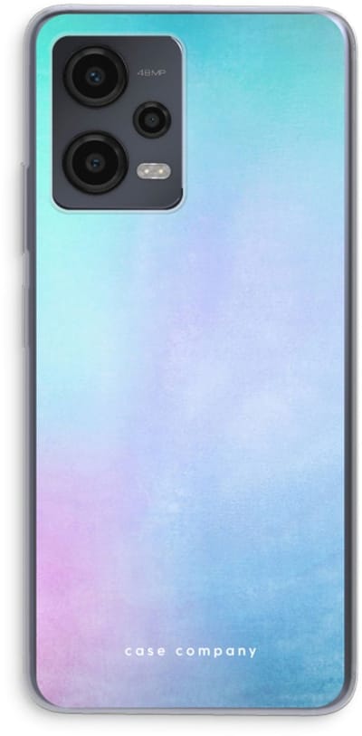Case Company® - Hoesje geschikt voor Xiaomi Redmi Note 12 hoesje - Mist pastel - Soft Cover Telefoonhoesje - Bescherming aan alle Kanten en Schermrand