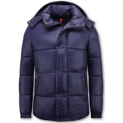 Puffer Jas Heren - Tussenjas Heren - Heren Jack - Jassen Heren - 8055 - Donker Blauw
