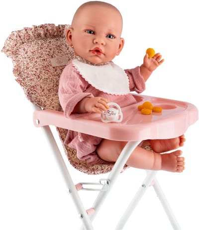 ASI DREAMS Poppen Accessoires - Hoge Stoel Met Blad En Slab - Martina Collectie