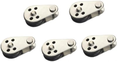 Katrol Blokken - Hefdraad Wiel - Touw Hefwerk - Roestvrij Staal 316 - 25mm - Zilver