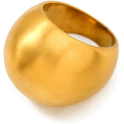 Bague Youthway Vintage givrée italienne en acier inoxydable épais plaqué or, bijou doré, cadeau pour femme 6 orange