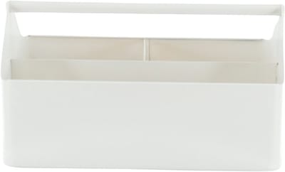 Housevitamin Metalen Bak met Vakken -Organizer-Metaal-Wit- 30x17x17cm